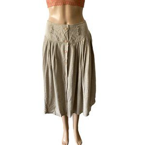 Jhane Barnes Pleated Size 8 Midi Skirt